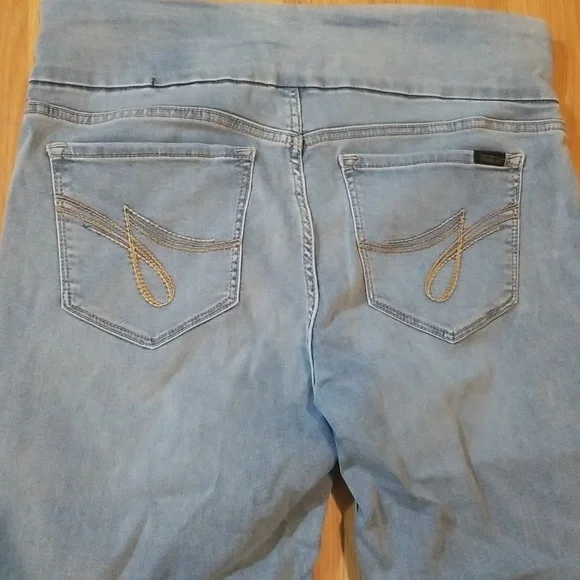 Jordache light blue stretch jeggings size large EUC - Picture 8 of 10